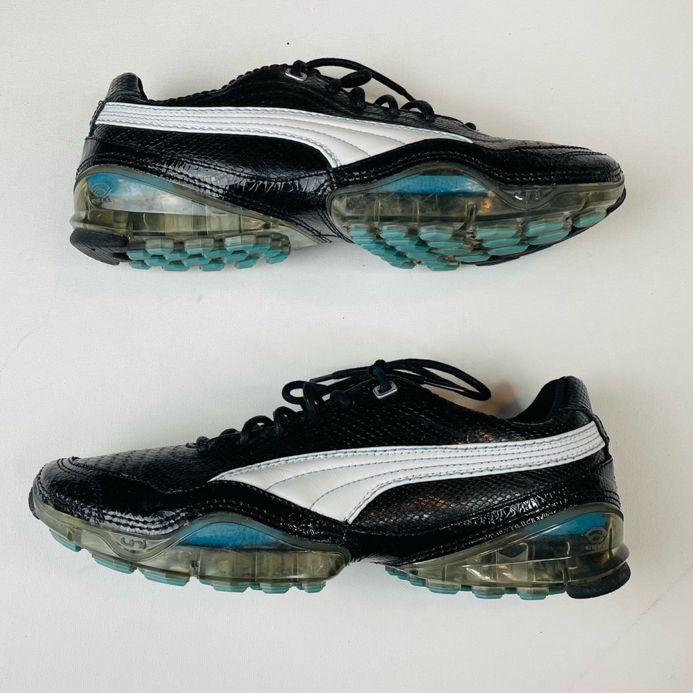 Puma Women’s Classic Cell Meiji Black Low Top Athletic Shoes Size 9